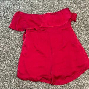 Anthropologie If By The Sea Strapless Romper
